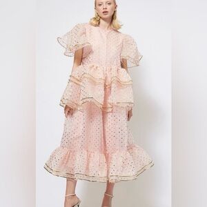 Fairy Godmother/ pink witch  Sister Jane Pink Organza  Dress L